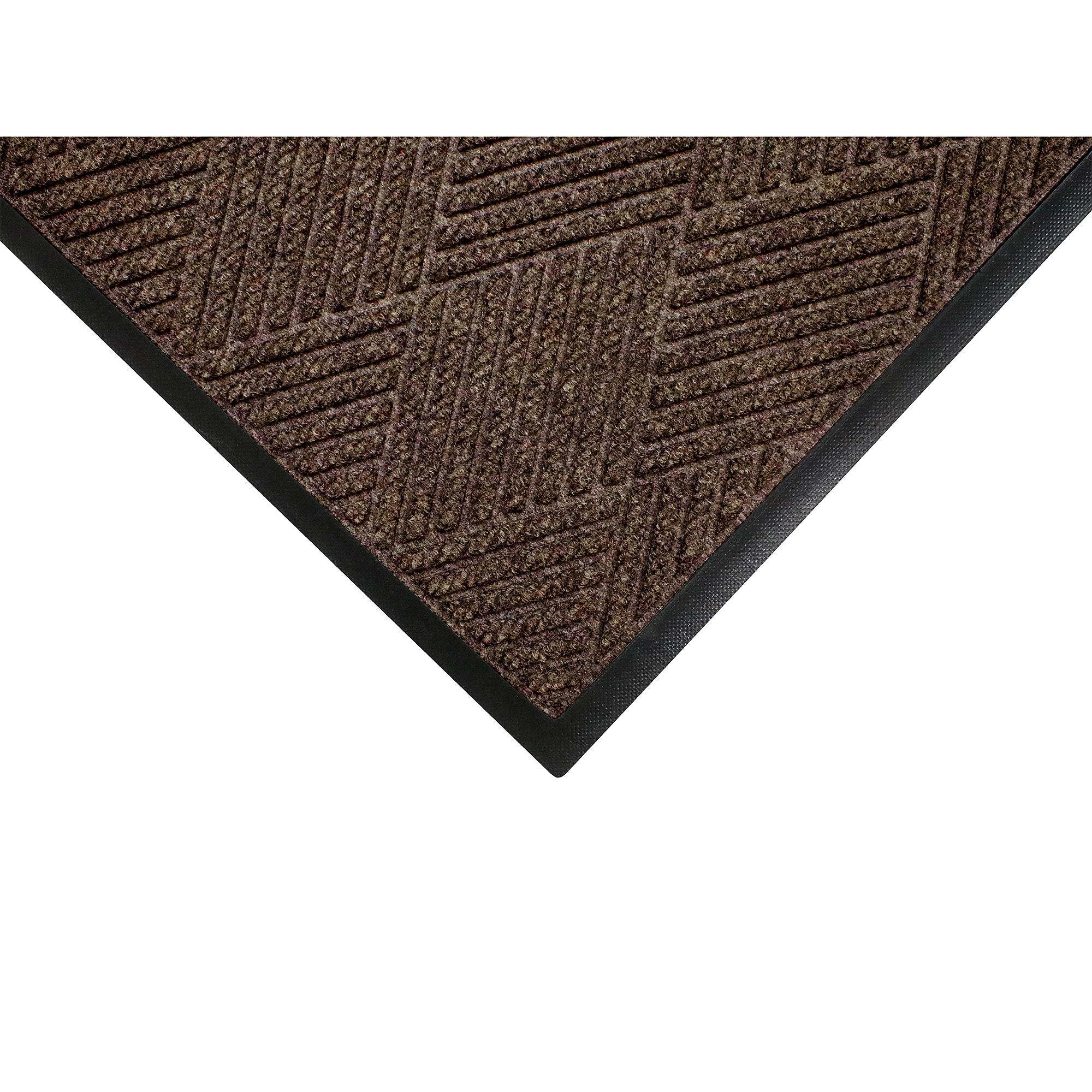 M+A Matting WaterHog Max Diamond Classic Scraper/Wiper Safety Mat, 3' x 4' Chestnut Brown, 3/8" Thickness, Universal Cleat, Model # 22957534070